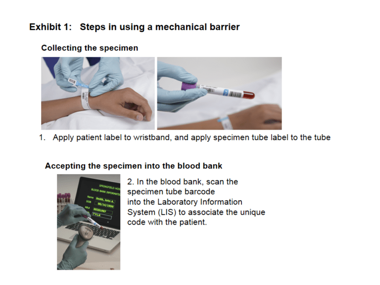 Exclusive Mechanical Barriers A Simple Approach to Preventing Transfusion Errors