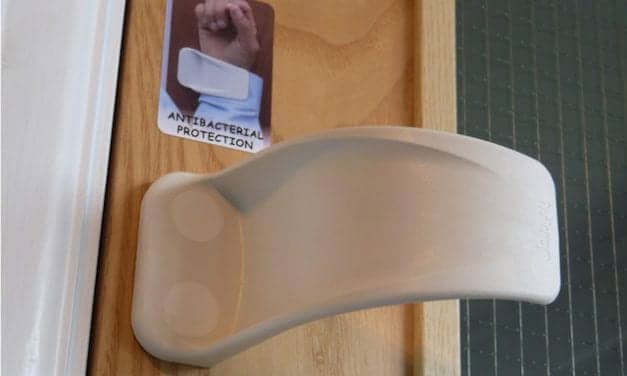 Hands-Free Door Handle Helps Prevent Spread of Disease