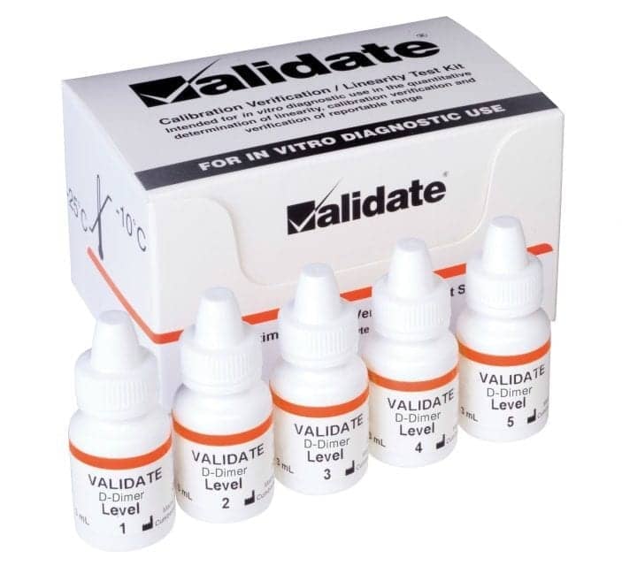 D-Dimer Calibration Verification, Linearity Test Kit for Stago Analyzers