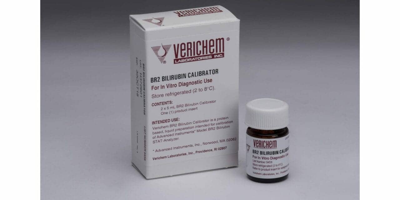 Verichem Ready-To-Use Bilirubin Calibrator Now Available