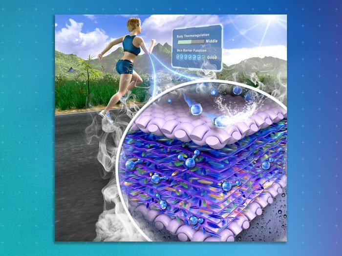 Superhydrophobic Biosensor Could Measure Sweat Vapors on the Body