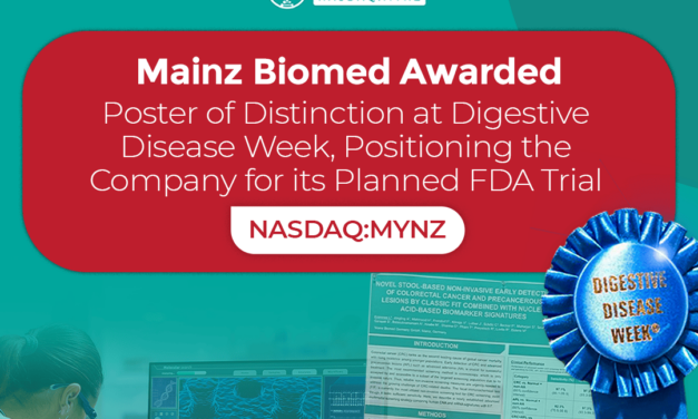 Mainz Biomed Awarded Poster of Distinction at Digestive Disease Week