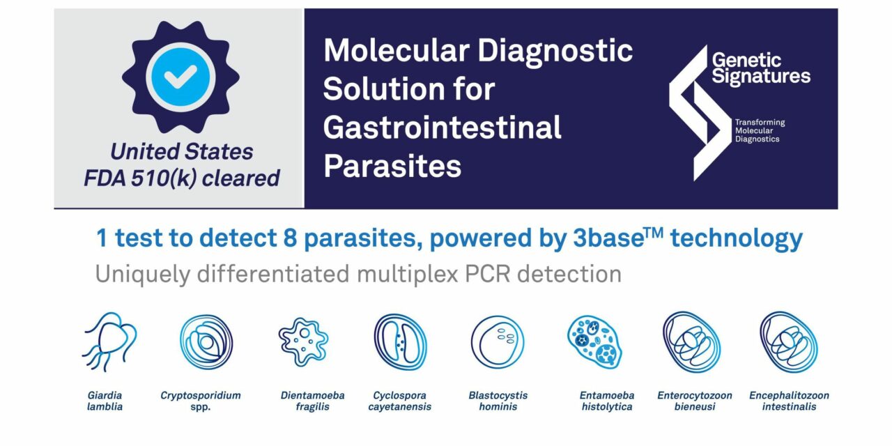 FDA Clearance For Gastrointestinal Parasite Detection Kit