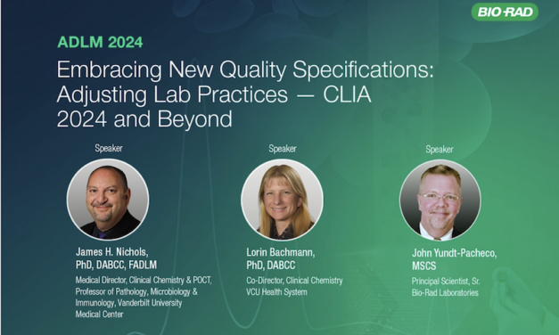 Bio-Rad Laboratories to Present New QC Specifications, Products, and Demos
