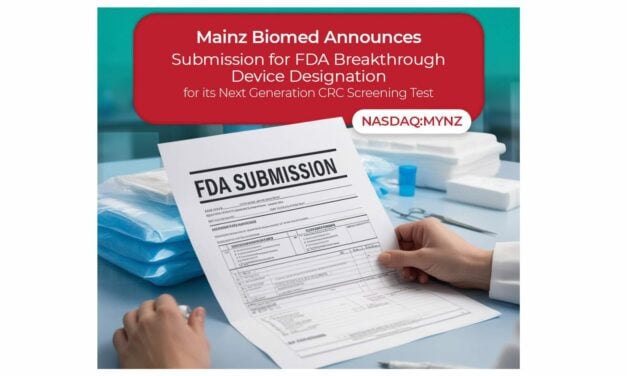 Mainz Biomed Announces FDA Breakthrough Device Designation Submission for CRC Test